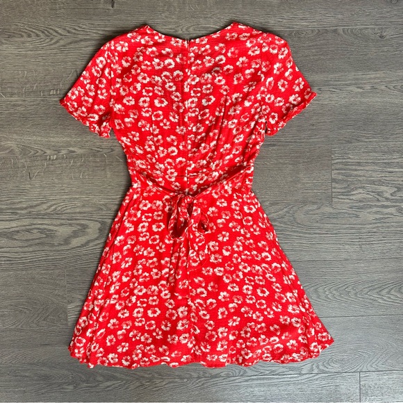 Lulus Garden Explorer Red Floral Print Mini Dresss - Picture 5 of 7